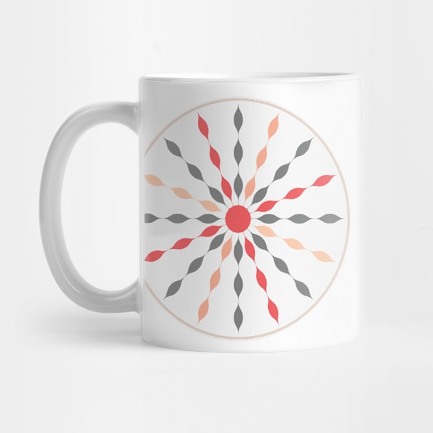 Minimalist Sun Mandala by IngaDesign